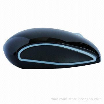 3D 1000dpi 2.4G Wireless Mouse, Piano Black Surface